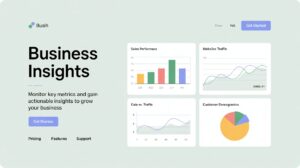 AI small business analytics screen